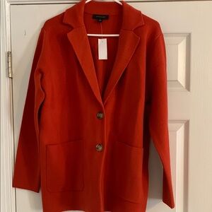 Women's Orange Sweater Blazer by Ann Taylor